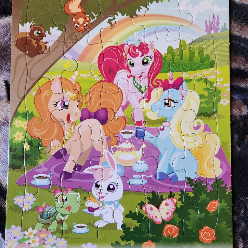 Unicorn Party Board Puzzle- Patch Products Age 3 & Up Kids
